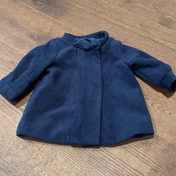 Gap Girls Navy Pea Coat Size 6-12 months - Picture 1 of 6